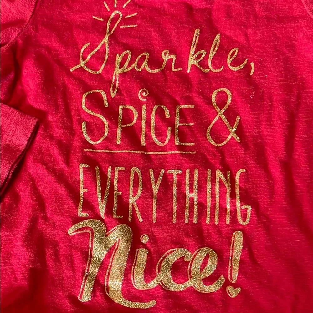 Okie Dokie Red Long Sleeve Top and Carters Brown Pants